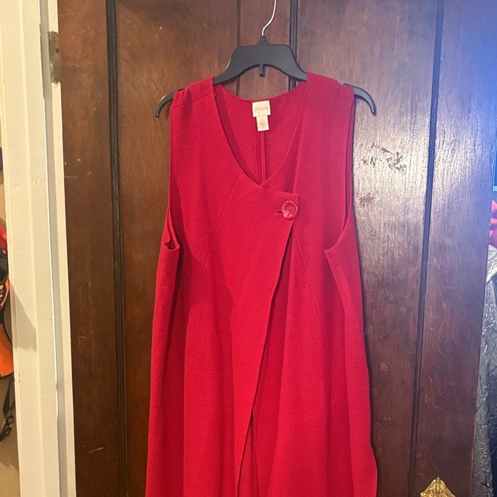Focus 2000 Vibrant Red Sleeveless Mini Dress